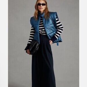 Anthropologie Packable Puffer Vest in Blue OS